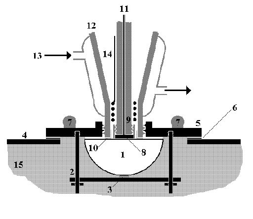 Schamtic of the Newcastle in-situ FTIR cell